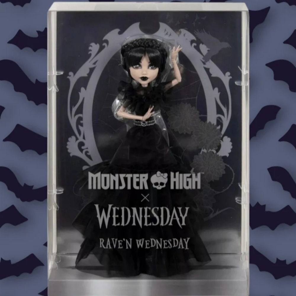 Monster High Wednesday Doll, Rave’N Wednesday Collectible